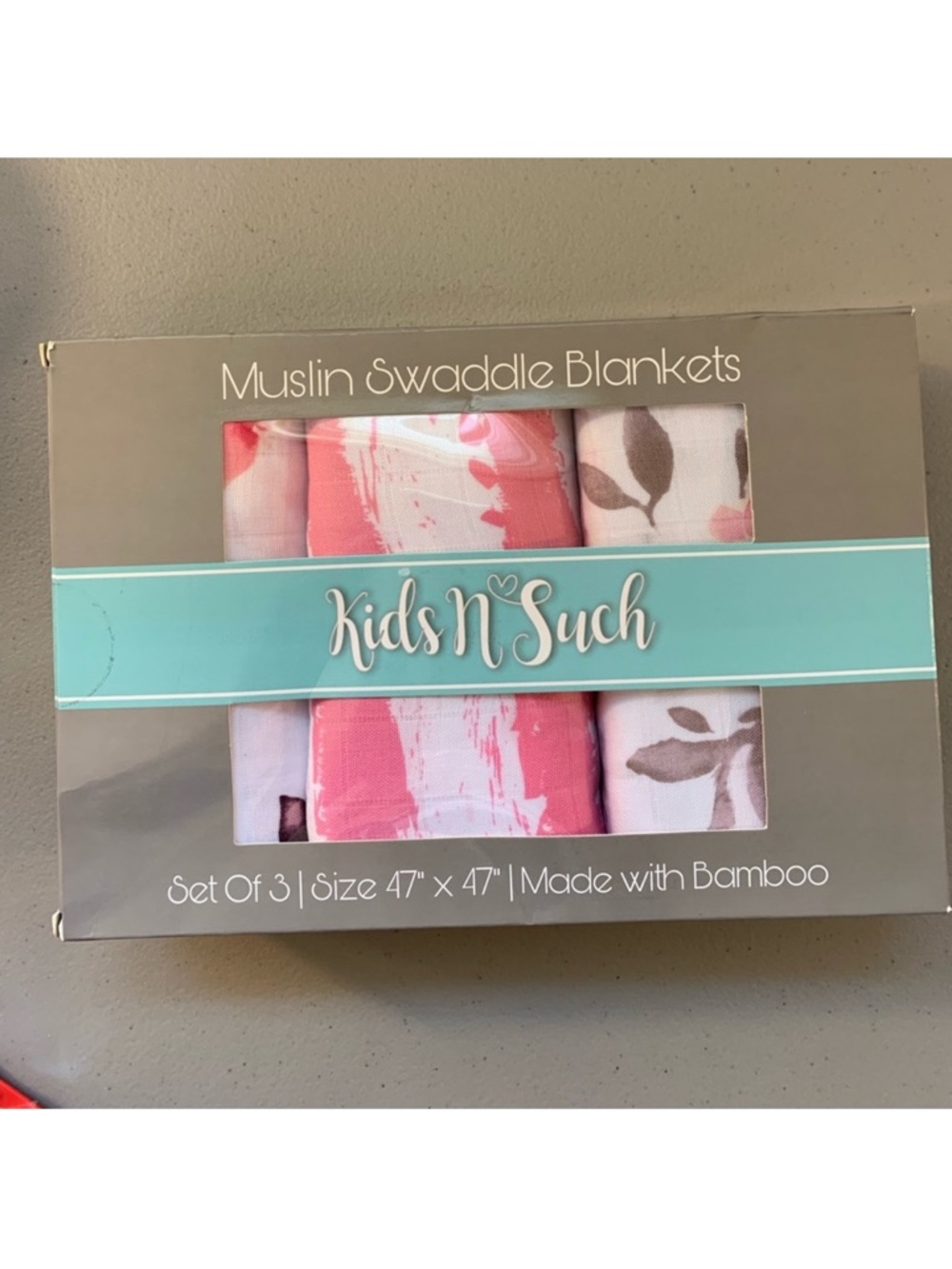 Pink Muslin Swaddle Blankets - Set of 3